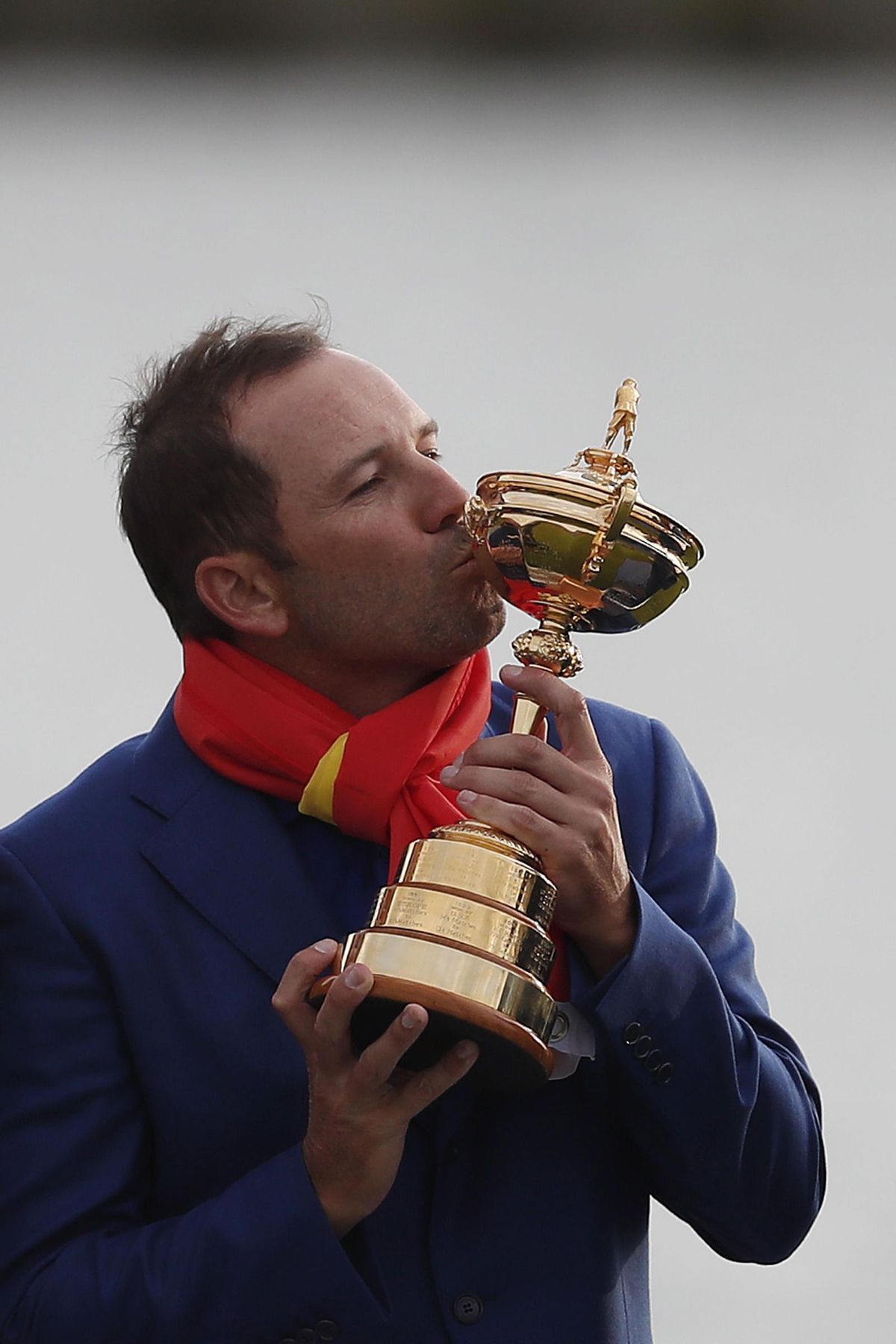 Sergio García, celebrando la victoria de Europa en la Ryder Cup de 2018.