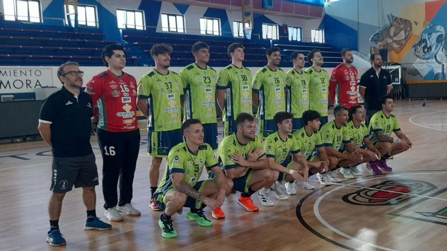 La plantilla del Balonmano Zamora Caja Rural.