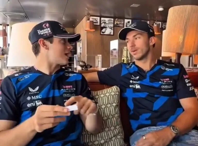 Franco Colapinto y Pierre Gasly de Alpine en Budapest, Hungría