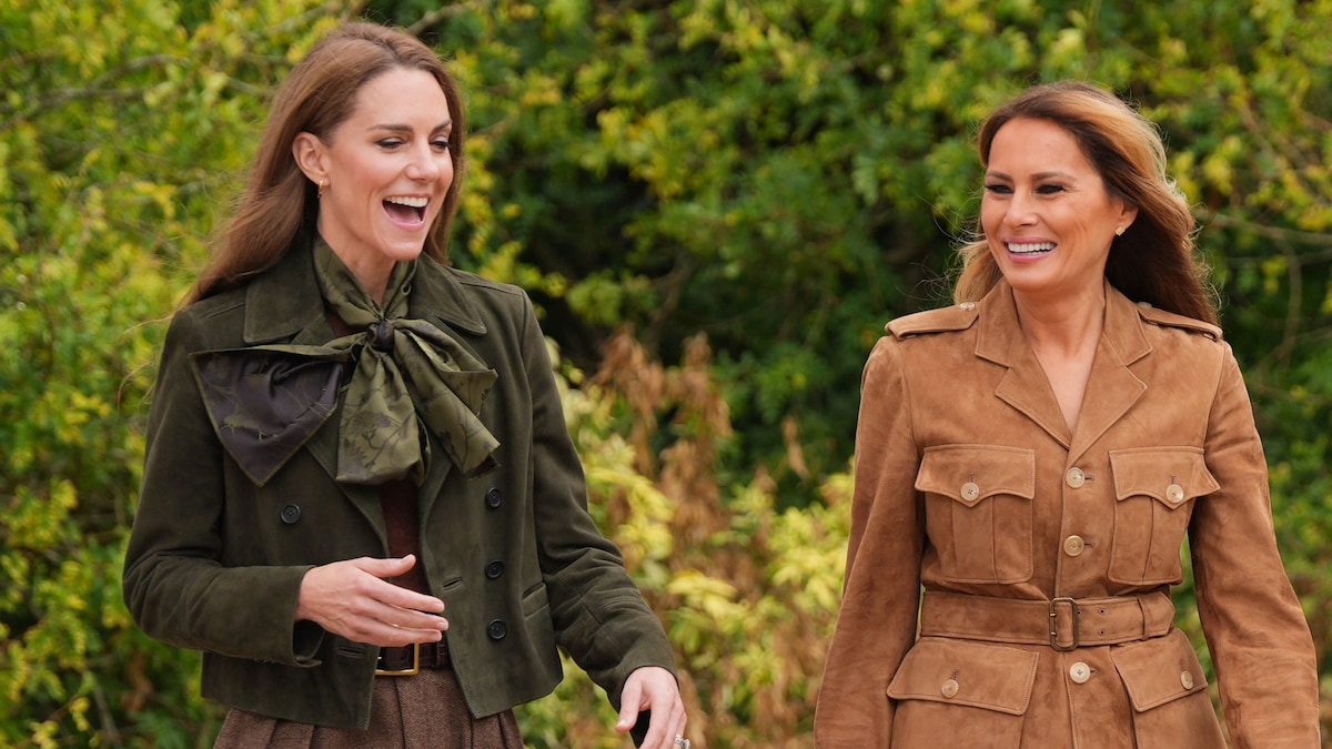Kate Middleton y Melania Trump lideran una mañana "salvaje" en Frogmore Gardens