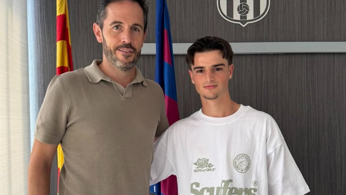 Sergi Milà dio la bienvenida al Barça a Uri Pallás