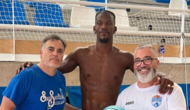 Imagen de Jimmy Butler tras entrenar en la pista del Cric Ses Salines
