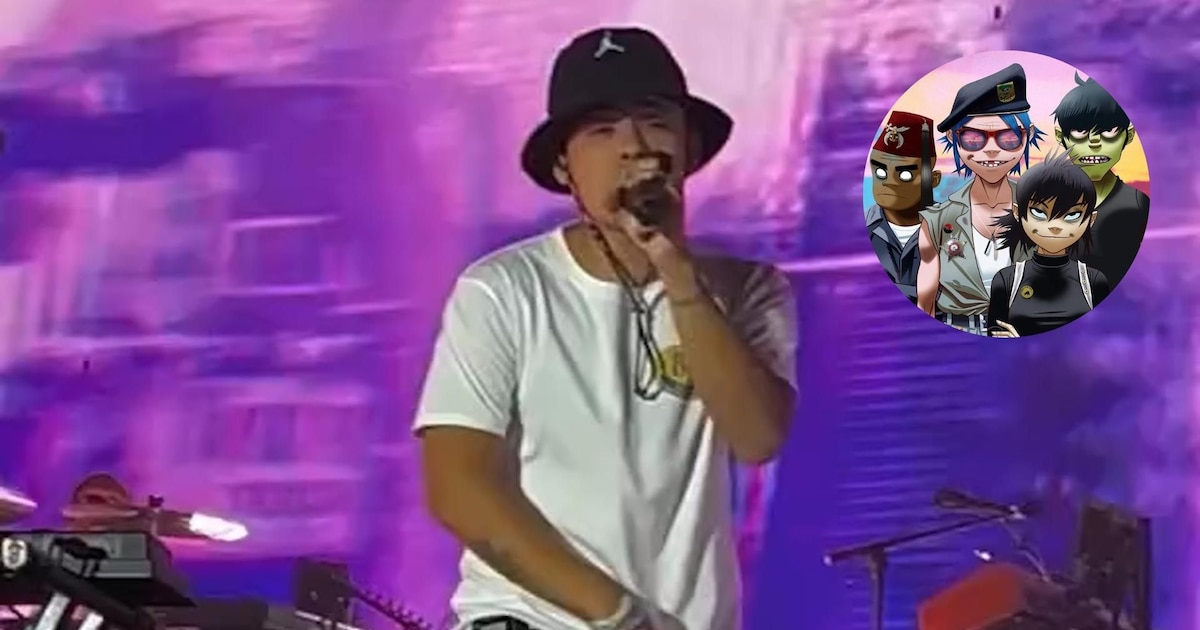 Ovación y sorpresa en Madrid: Trueno cantó junto a Gorillaz su tema inédito “The manifesto”