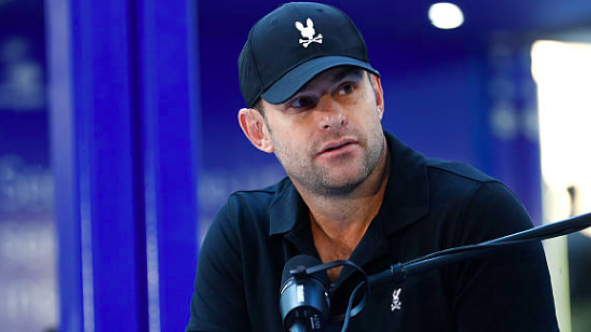 Andy Roddick en su podcast 'Served'. Fuente: Getty