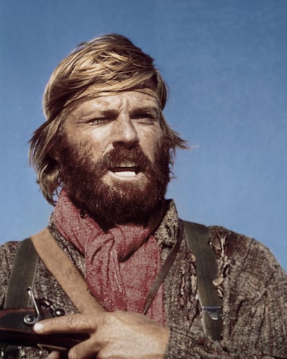 El actor Robert Redford en el papel protagonista de la película western  'Jeremiah Johnson', 1972. 