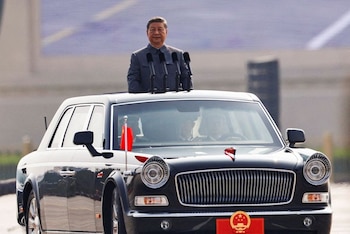 Xi Jinping encabezó el desfile