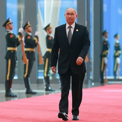 HANDOUT - 01 September 2025, China, Tianjin: President of Russia Vladimir Putin arrives at the 25th Heads of State Council meeting of the Shanghai Cooperation Organization (SCO) Photo: ---/Kremlin/dpa - ATTENTION: editorial use only and only if the credit mentioned above is referenced in full
01/09/2025 ONLY FOR USE IN SPAIN