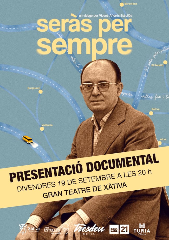 Cartel del preestreno. Fuente: Ajuntament de Xàtiva