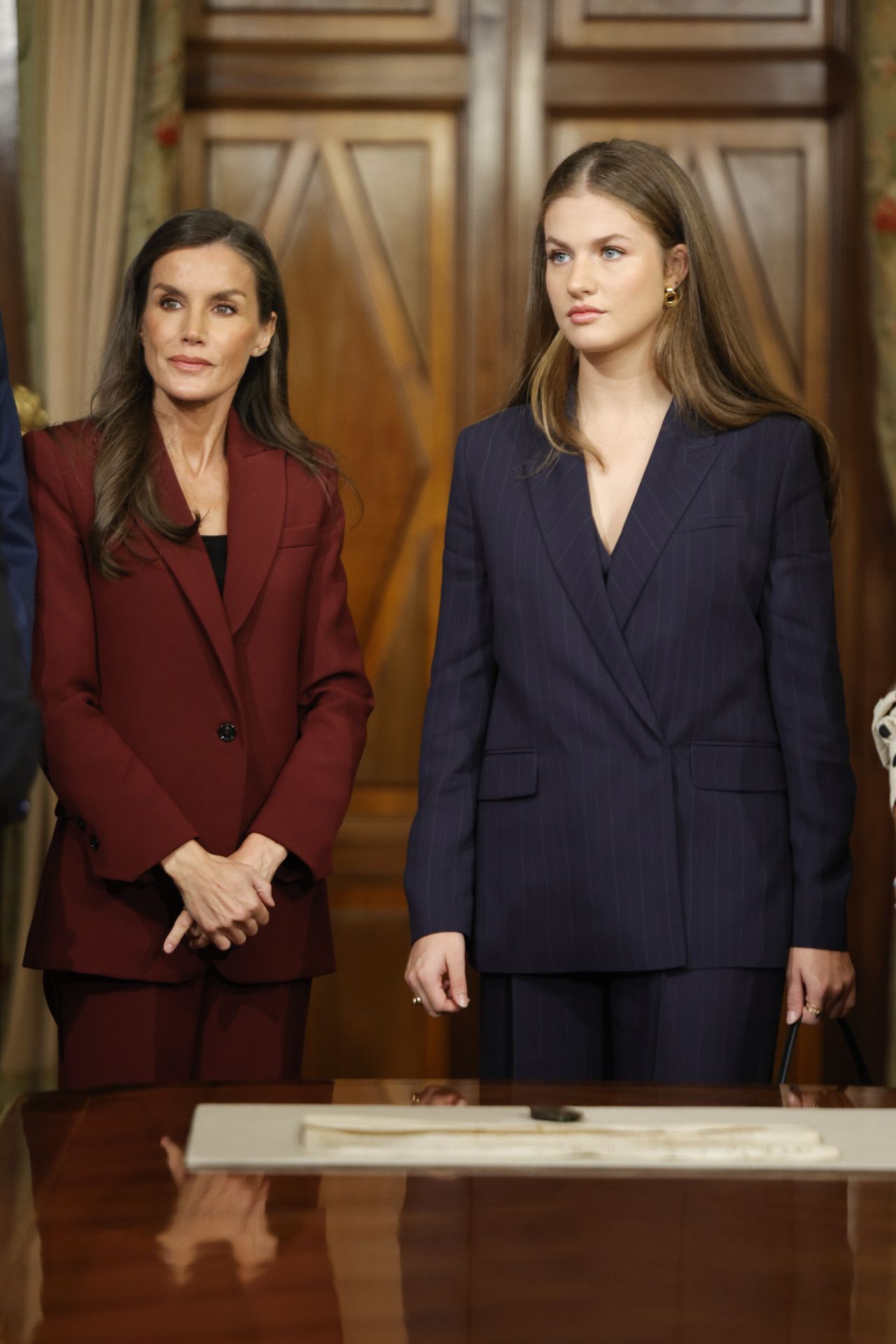 La princesa Leonor y la reina Letizia en Pamplona