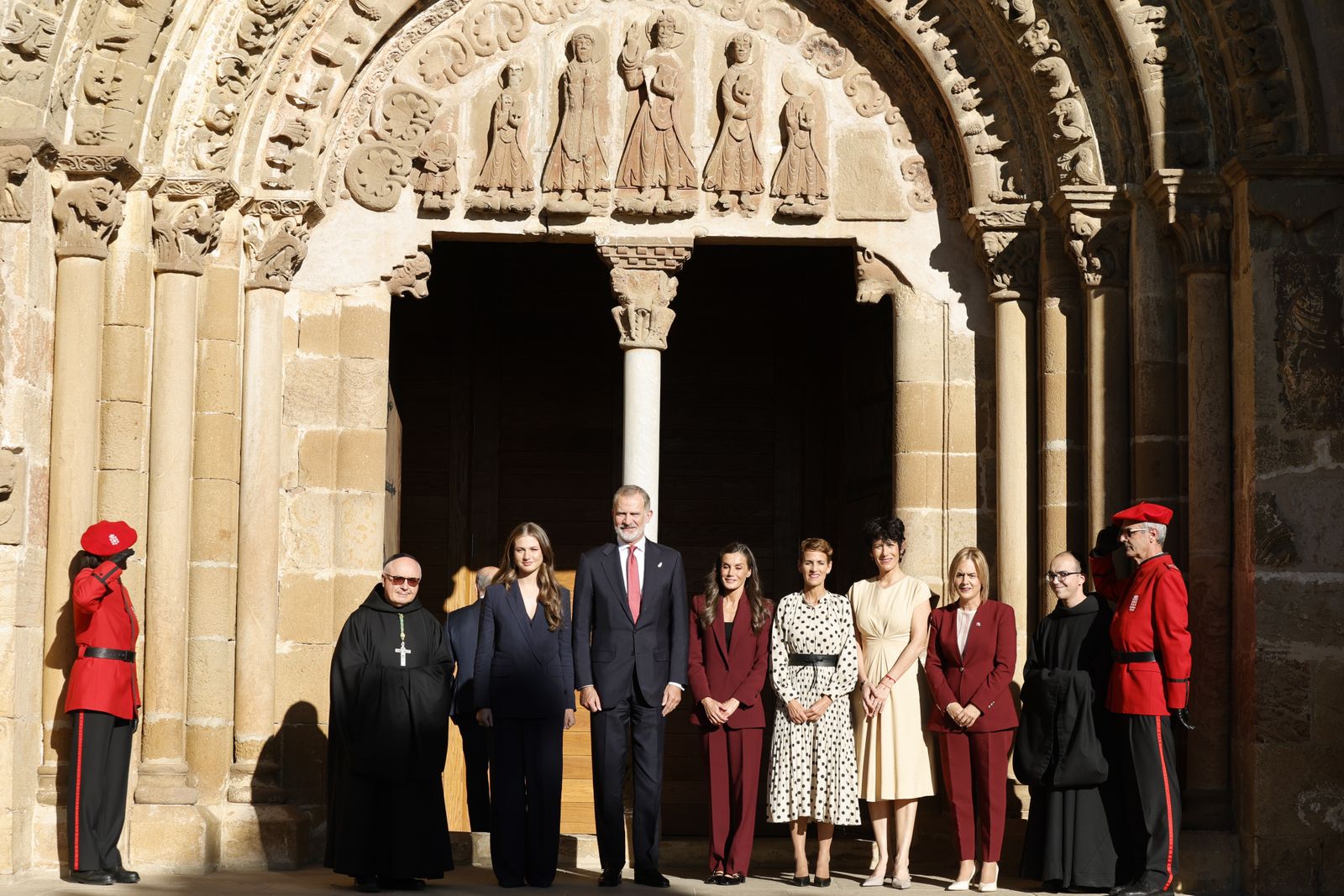 La familia real en el Monasterio de San Salvador de Leyre