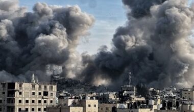 Imágenes de archivo de un ataque israelí en Gaza