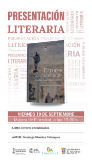 Este Viernes, presentación del Libro “ERRORES ENCADENADOS” de Domingo Sánchez Veláquez – Ayto. de Finestrat