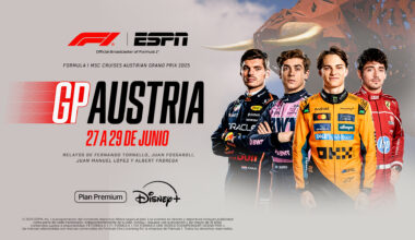ESPN trae a DISNEY+ el prometedor GP de Austria de F1, con un Colapinto ilusionado por sumar