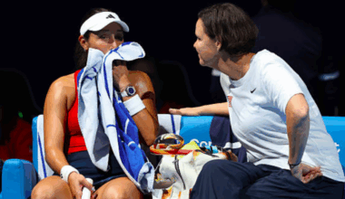 Lindsay Davenport junto a Jessica Pegula en la BJKC. Fuente: Getty