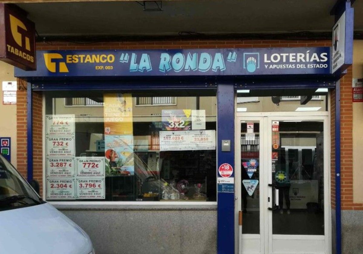 Este estanco de Mora ha vendido el 03.740, agraciado con el primer premio de la Lotería de este sábado