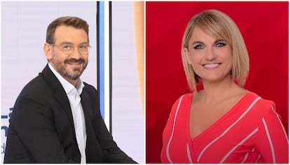 Los periodistas Marc Sala y Lourdes Maldonado.