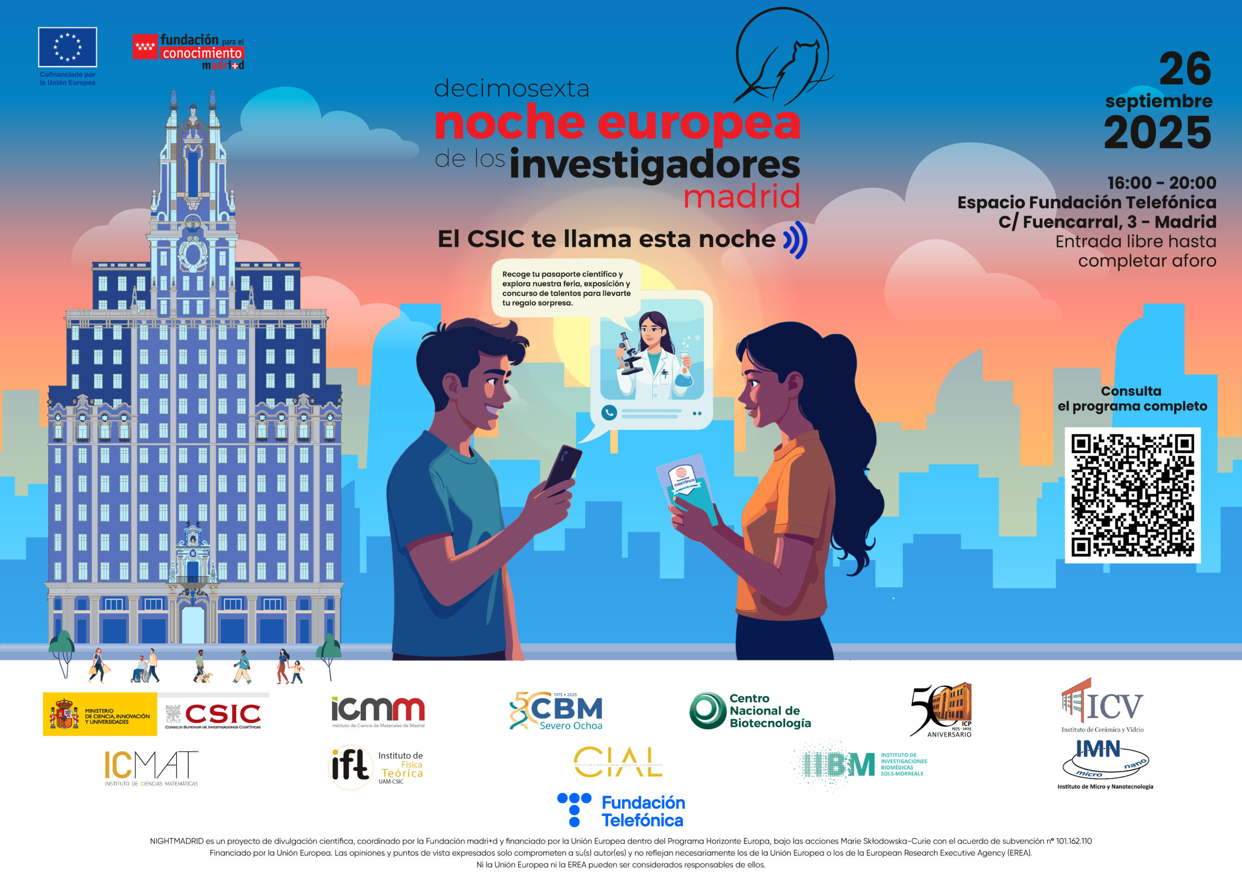 Cartel de 'El CSIC te llama esta noche'