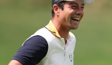 Hovland, practicando en Bethpage Black