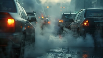 La contaminación del aire figura