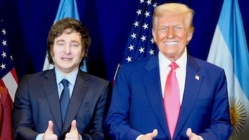 Javier Milei y Donald Trump