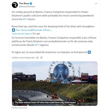 La publicación de The Race