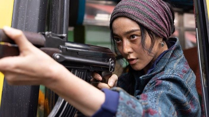 Bingbing Fan en una escena de "Ice Road: Venganza".