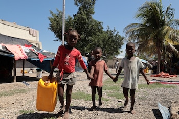 Niños en Haití, víctimas de