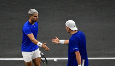 Resumen, marcador y ganador del Alcaraz y Mensik - Fritz y Michelsen: Europa contra el Mundo en la Laver Cup