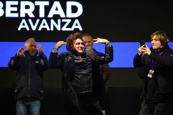Javier Milei en el cierre