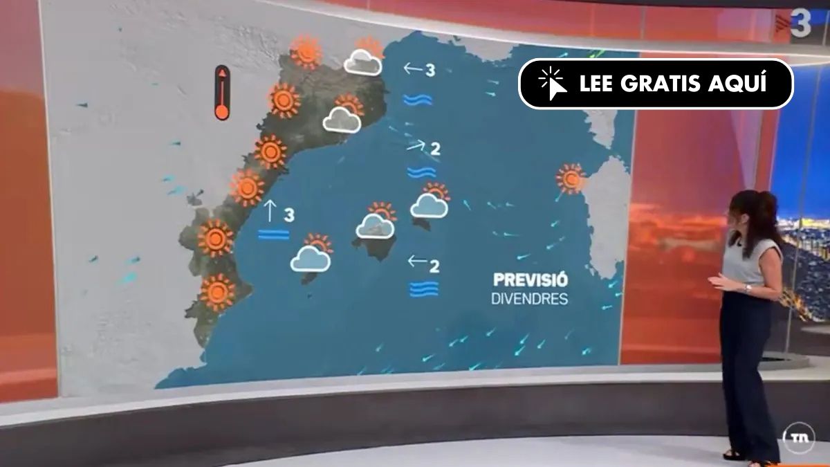 La TV3 de Illa amplía los «països catalans» hasta Italia en su nuevo mapa del tiempo