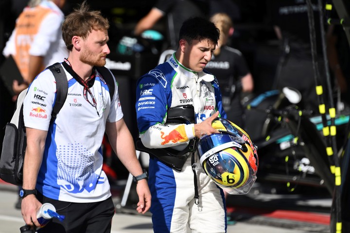 Isack Hadjar tras la qualy del GP de Italia. 
(Marco Bertorello/Pool Photo via AP)