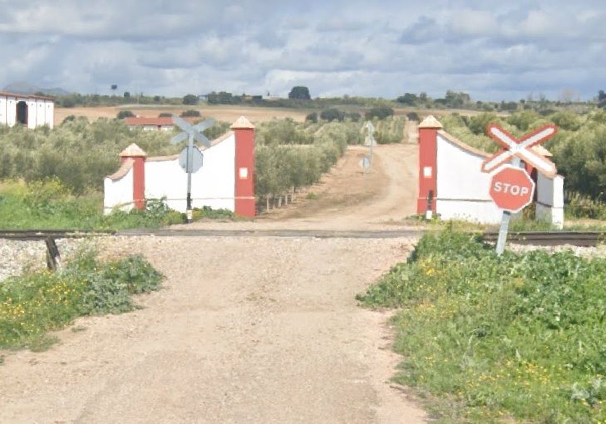 Imagen del paso a nivel sin barreras donde se ha producido el accidente