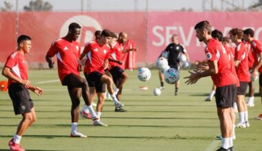 El Sevilla sigue preparando la visita al Alavés con Joan Jordán entrenando al margen