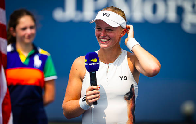 Jeline Vandromme, feliz tras su gran US Open 2025. Fuente: Getty