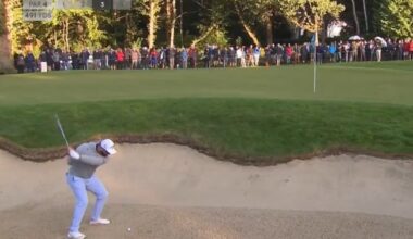 Jon Rahm remonta en Wentworth con este golpazo desde el bunker que fue directo al hoyo