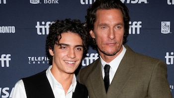 Matthew McConaughey y su hijo