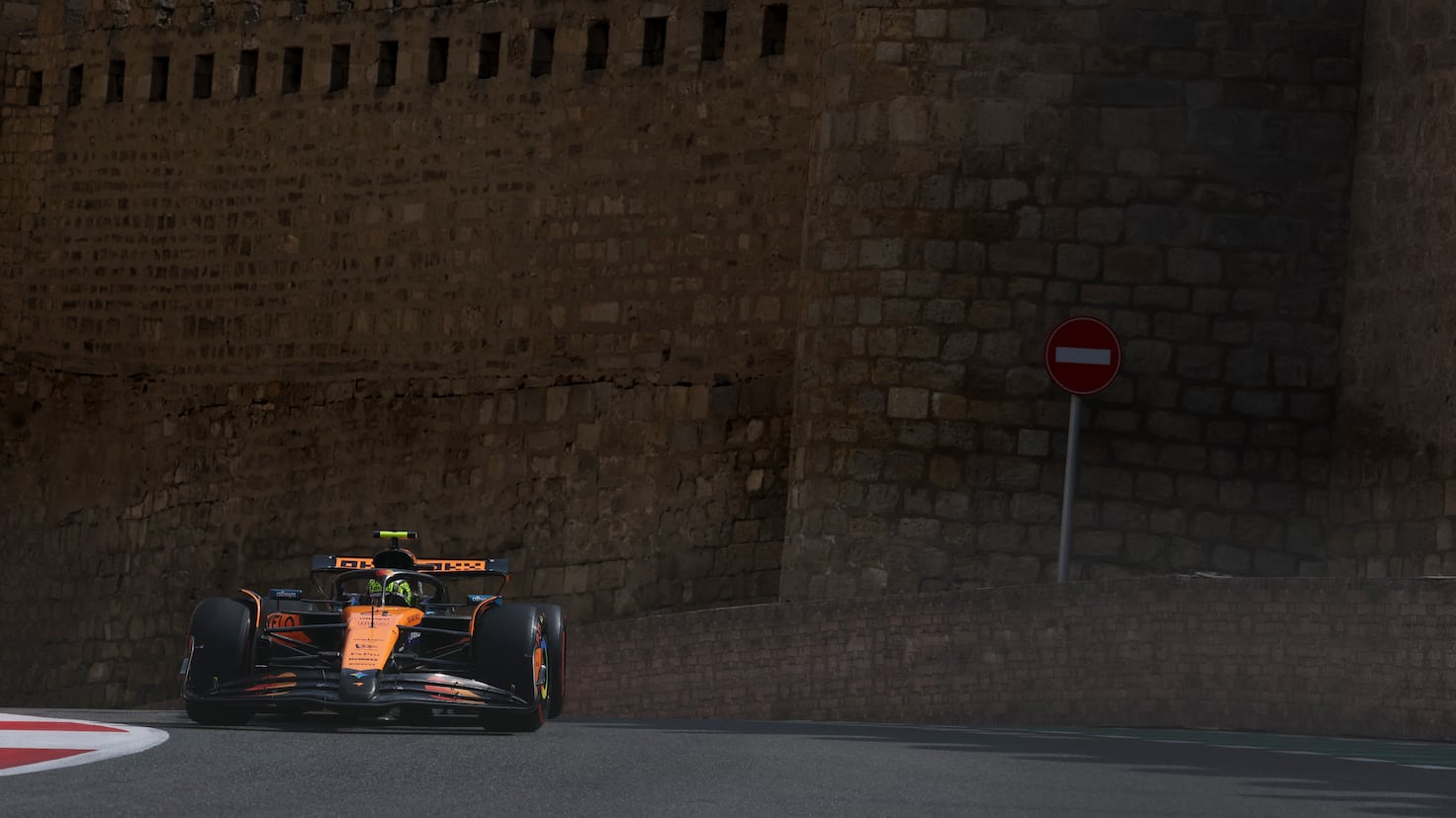 F1 | Libres 1 en Bakú: Pocas vueltas y mucho McLaren