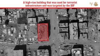 Imagen del edificio que destruyeron.