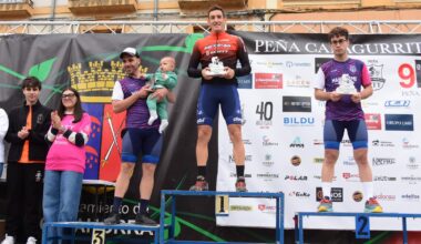 Los ganadores de la general en la BTT Peña Calagurritana 2025