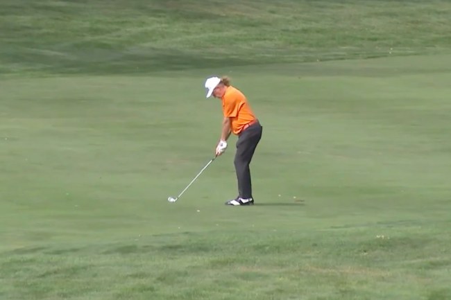 Miguel Ángel Jiménez firmó su segundo eagle en el 12 con un golpe magistral en Sioux Falls