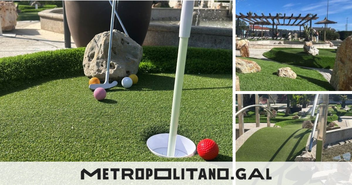 El área de Vigo estrena un nuevo espacio de ocio, un gran mini golf de 18 hoyos