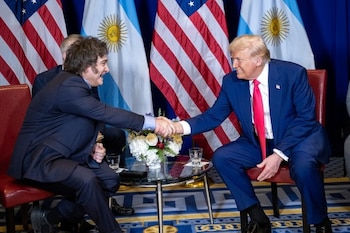 Javier Milei y Donald trump