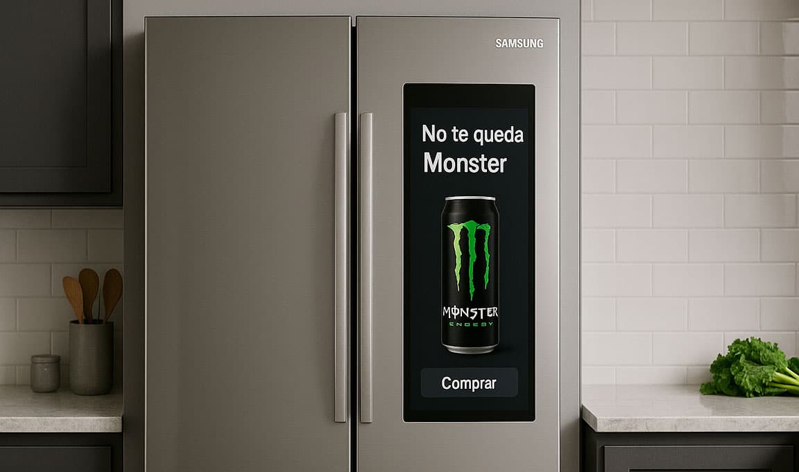Samsung comienza a mostrar publicidad en su nevera inteligente