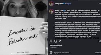 Hilary Duff  celebró el
