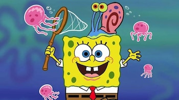 La icónica caricatura "Bob Esponja",