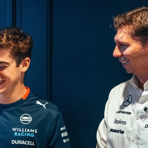 El gesto de James Vowles, jefe de Williams, con Franco Colapinto