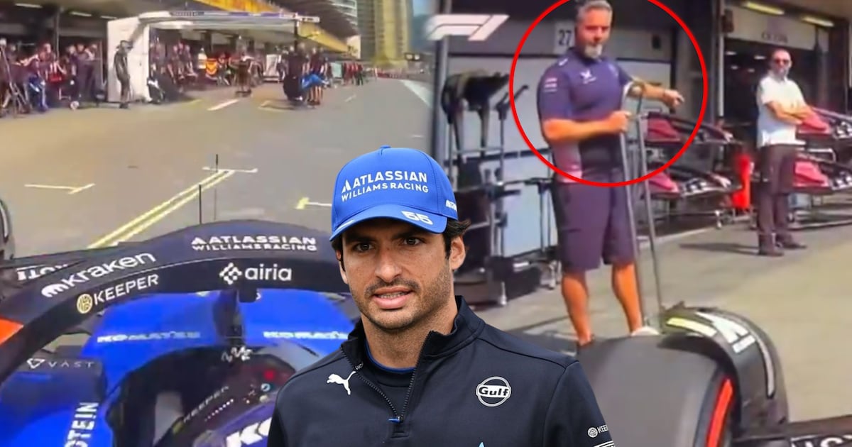 ¿Ya cambió de equipo? Carlos Sainz confunde los boxes y entra al de Alpine en lugar de Williams (VIDEO) – Fox Sports