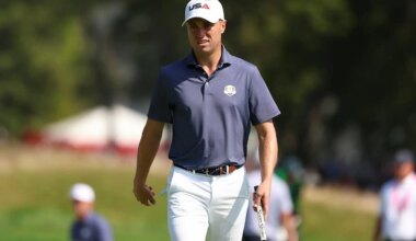 Justin Thomas, en las rondas de prácticas © Scott Taetsch/PGA of America