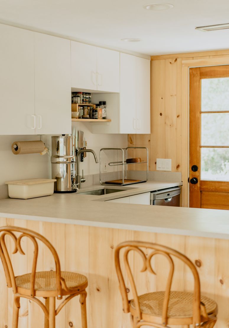 interior cocina madera japandi