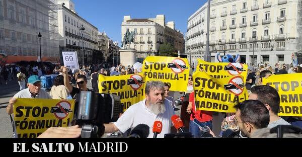 Comunidad de Madrid | Los vecinos protestan contra las obras de la Fórmula 1 mientras comienza la venta de las entradas VIP - El Salto
